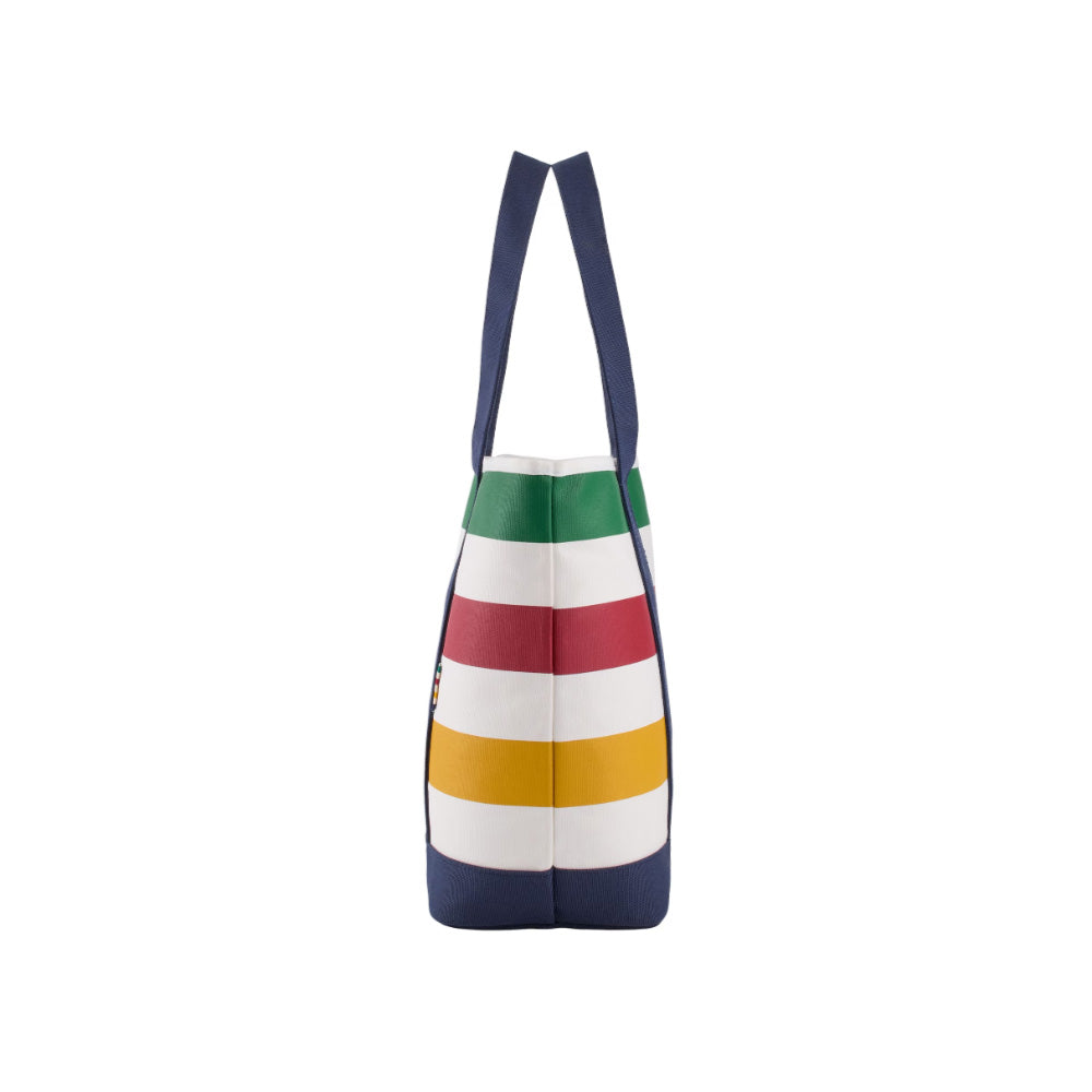 Genuine Hudson's Bay Stripes navy canvas tote bag