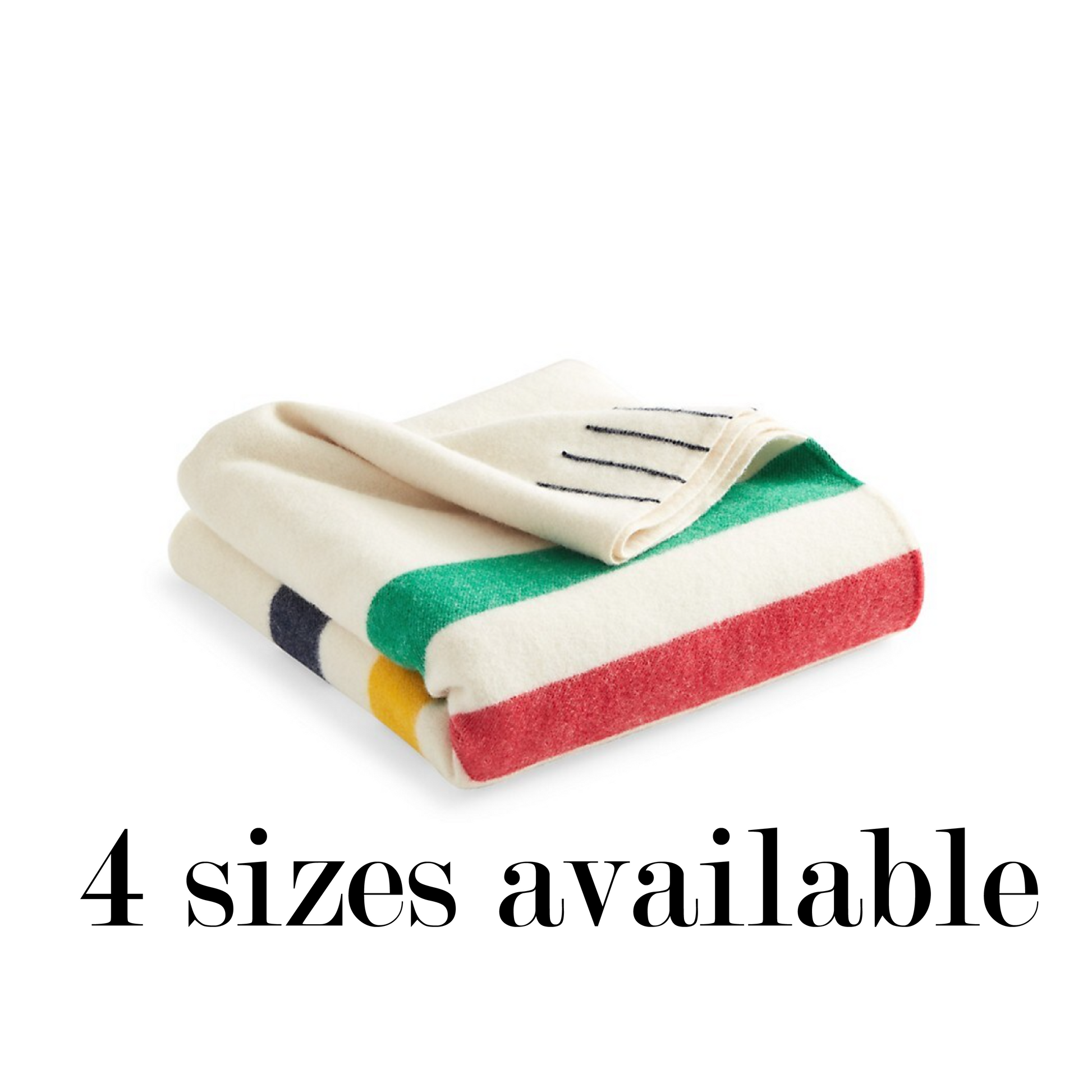 Genuine Hudson's Bay 100% wool point blanket in multiple sizes