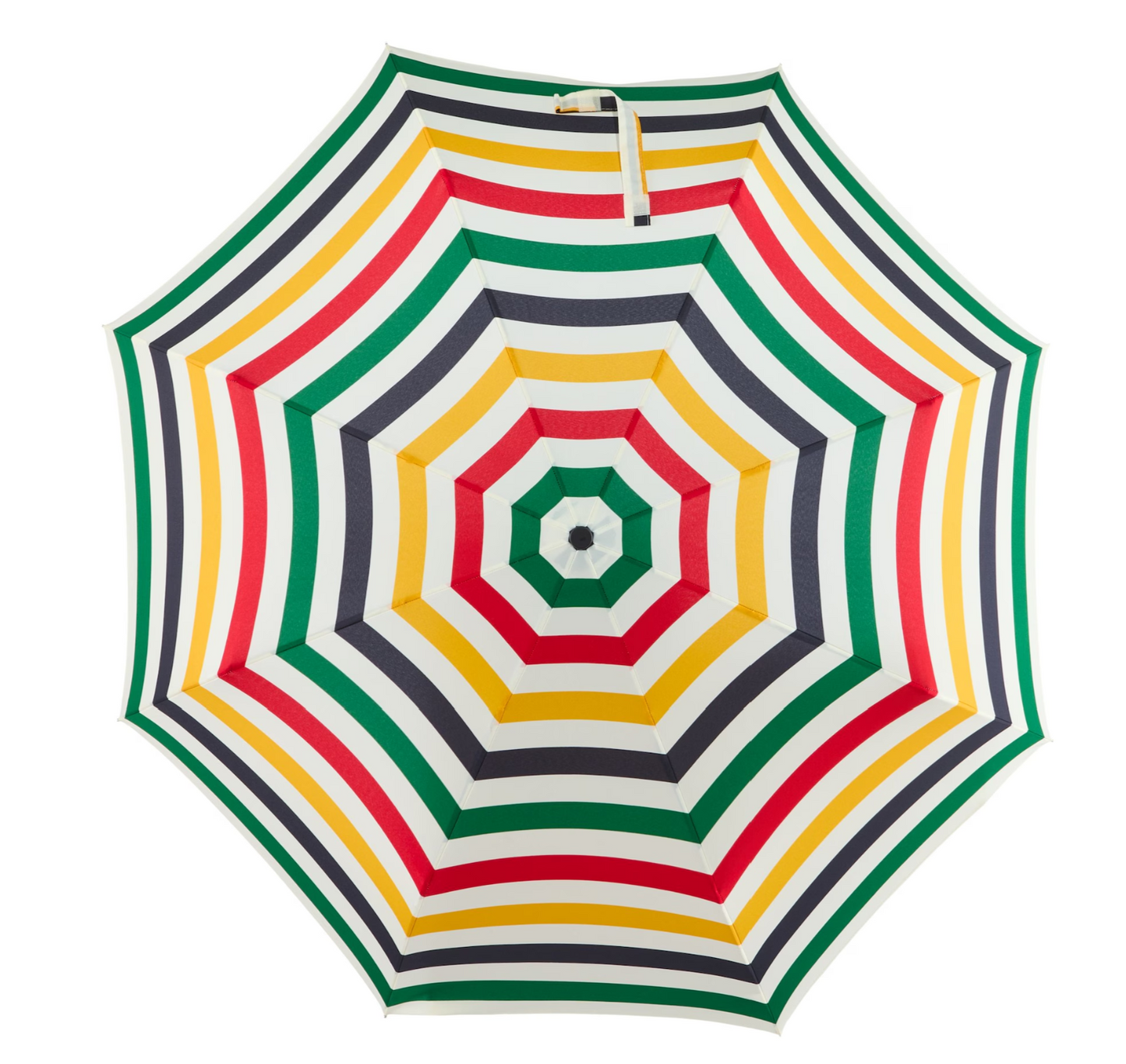 Genuine Hudson's Bay Stripes compact umbrella with 38 inch canopy