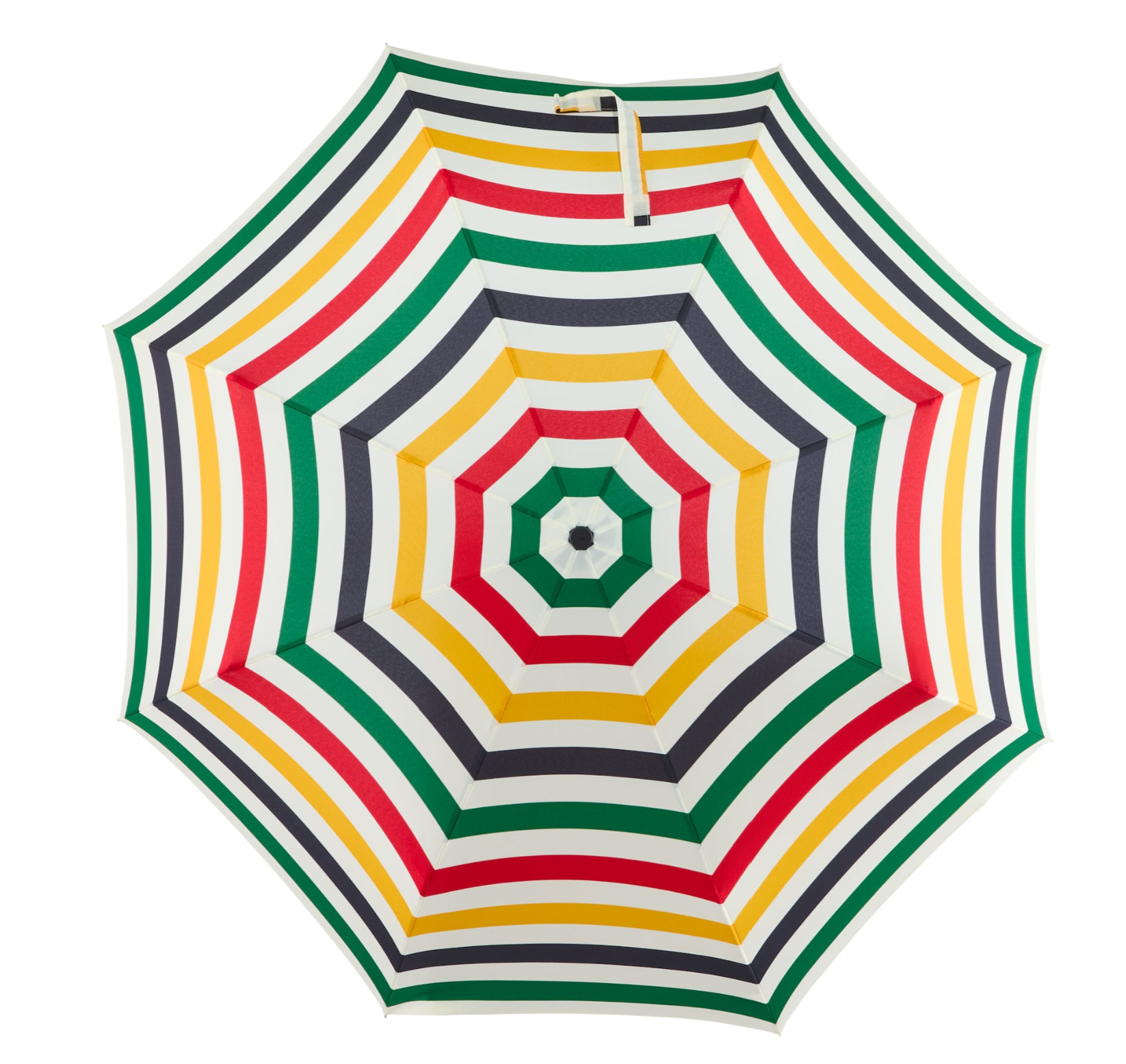 Genuine Hudson's Bay Stripes compact umbrella with 38 inch canopy