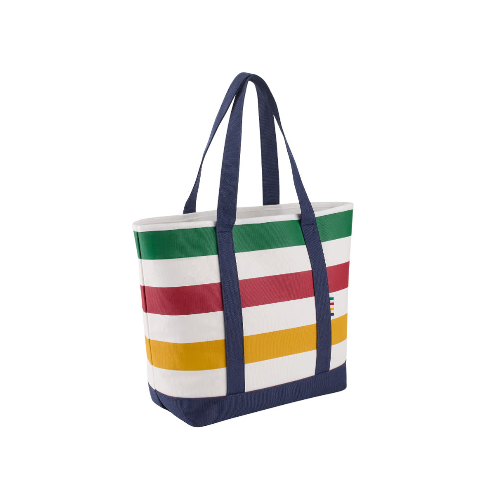 Genuine Hudson's Bay Stripes navy canvas tote bag