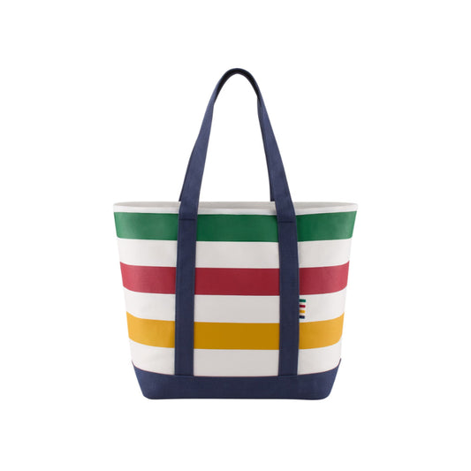 Genuine Hudson's Bay Stripes navy canvas tote bag