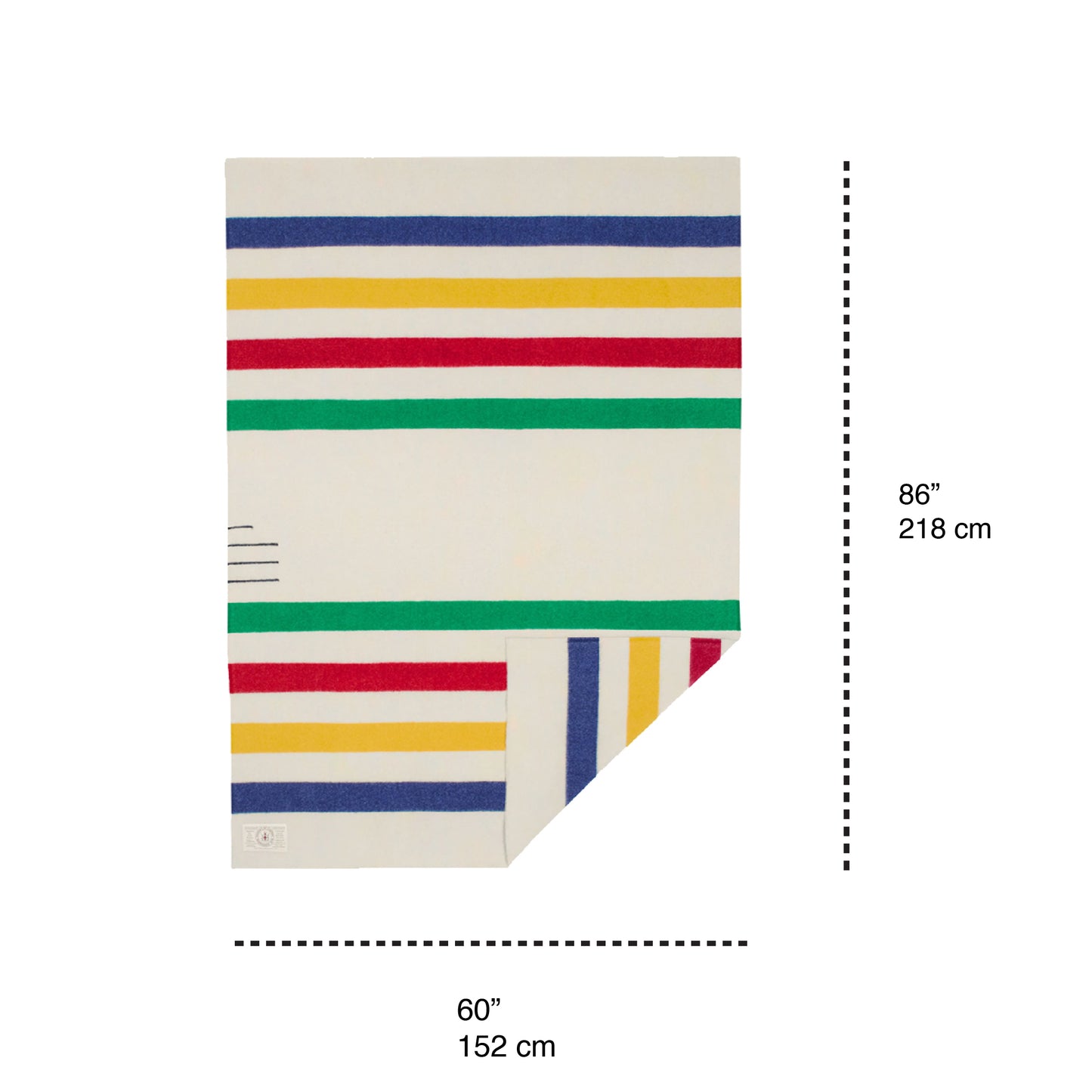 Genuine Hudson's Bay 100% wool point blanket in multiple sizes