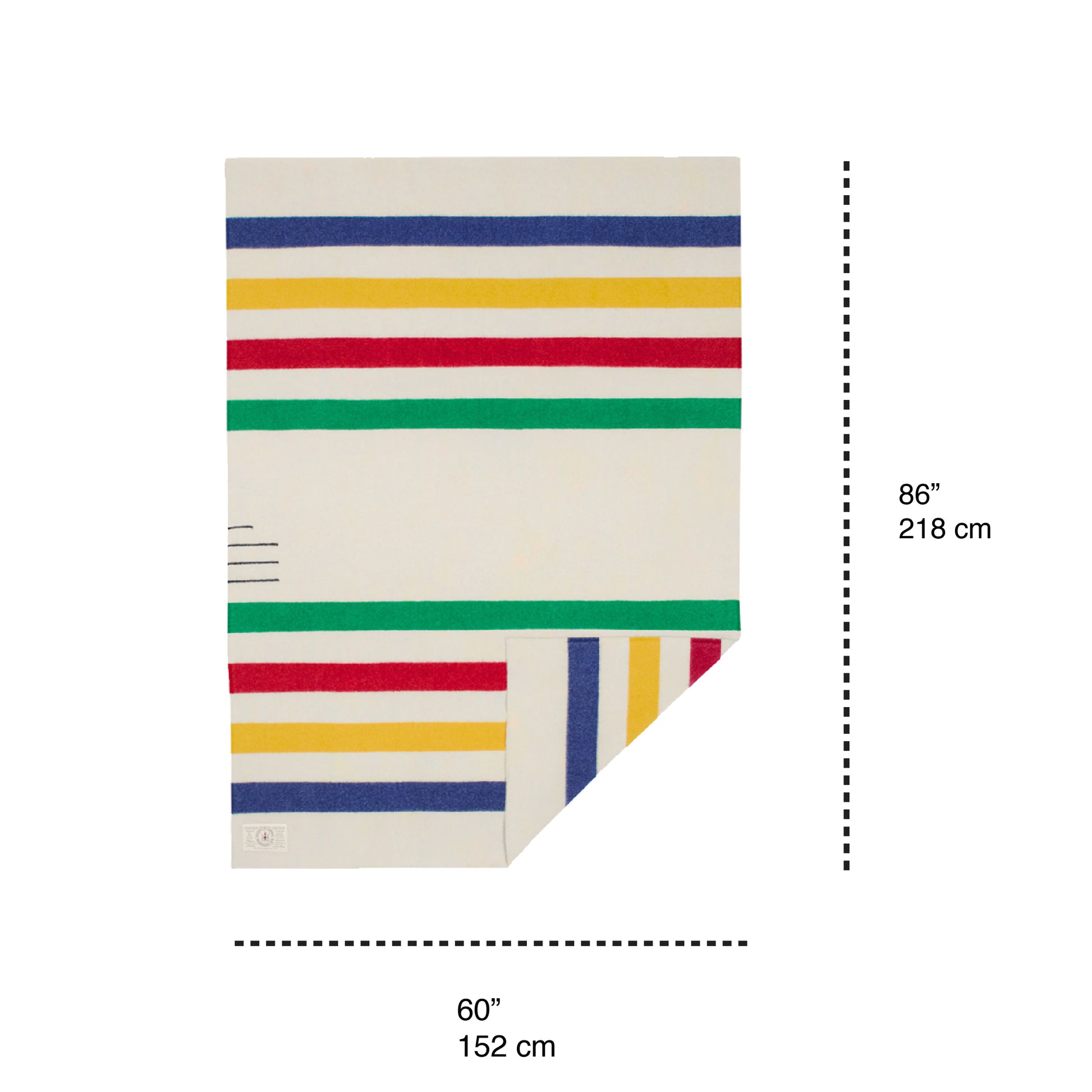 Genuine Hudson's Bay 100% wool point blanket in multiple sizes